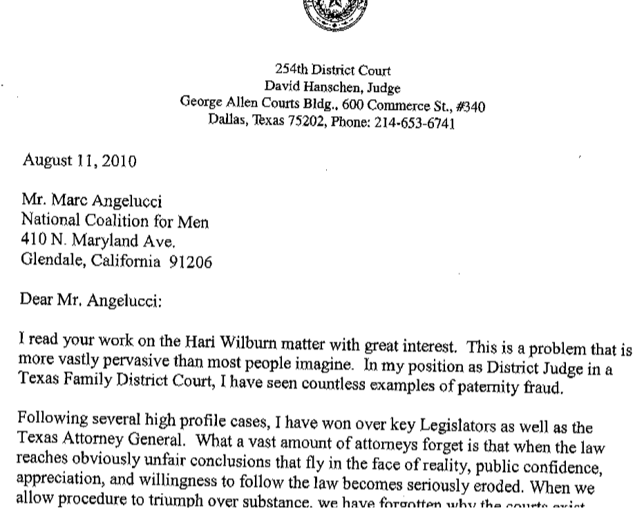 letter meme for judge David Hanschen